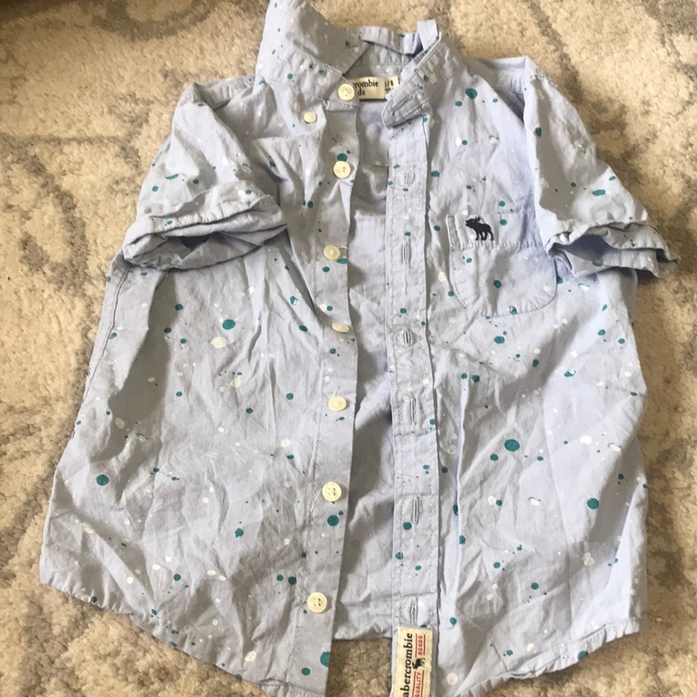 Abercrombie kids short sleeve button up
